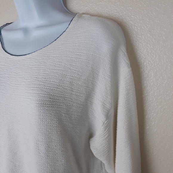 Max Studio London Textured Top Contrast Hem Size M - Picture 2 of 12